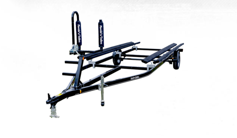 Trailers  Phoenix Single Axle Midsized Pontoon Boat Trailer Photo